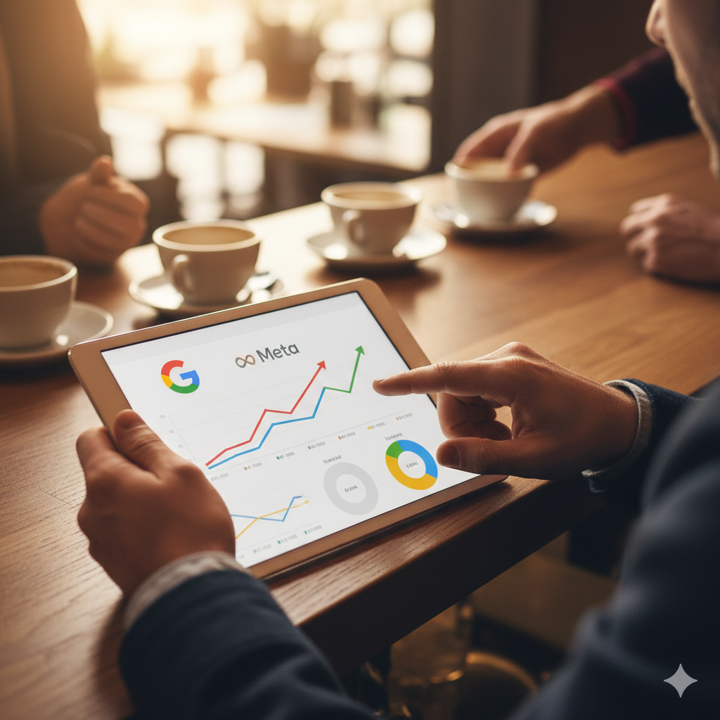Estrategias de Google Ads y Meta Ads para negocios locales por No Look Back